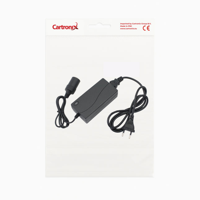 Cartronix Autostekker Omvormer - Voedingsadapter Auto 60W - Koelbox