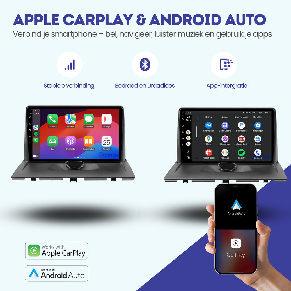 Citroën Jumpy Android 13 car radio CarPlay Android Auto 2007-2016