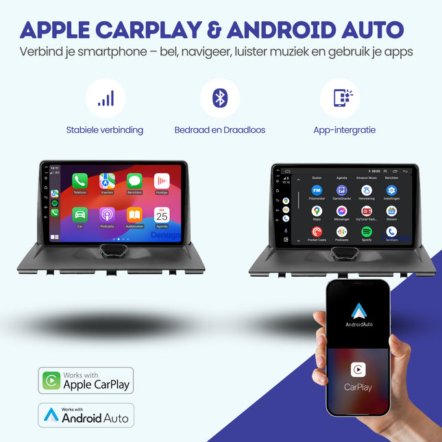 Citroën Jumpy Android 13 car radio CarPlay Android Auto 2007-2016