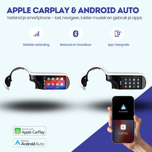 Renault Twingo CarPlay autoradio | 2014 t/m 2024 | Denago DNG-A256 | 9 inch | Android 13 | Draadloos CarPlay & Android Auto