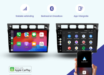 Kia Picanto CarPlay autoradio | 2003 t/m 2010 | Denago DNG-A237 | 9 inch | Android 13 | Draadloos CarPlay & Android Auto