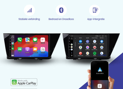 Kia Niro CarPlay autoradio | 2016 t/m 2019 | Denago DNG-A183 | 9 inch | Android 13 | Draadloos CarPlay & Android Auto