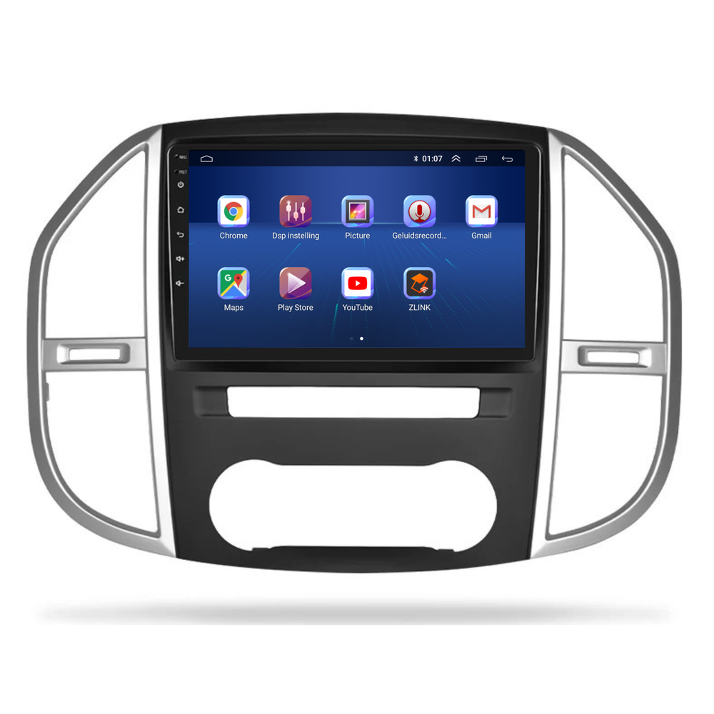 Mercedes Vito | Android 13 l Radio de coche | 2015 a 2024 | Carplay y Android Auto