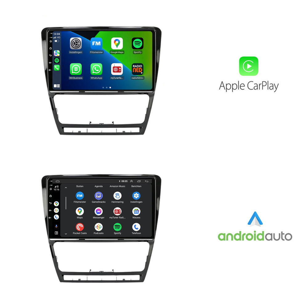 Skoda Octavia | Androide 13 | Radio de coche | 2007 a 2012 | CarPlay y Android Auto