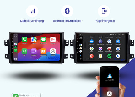 Suzuki SX4 CarPlay car radio | 2006 to 2011 | Denago DNG-A315 | 9 inch | Android 13 | Wireless CarPlay & Android Auto