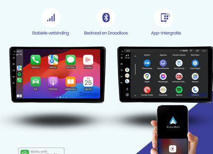 Opel Astra H & Zafira B CarPlay autoradio | 2005 t/m 2014 | Denago DNG-A335 | 9 inch | Android 13 | Draadloos CarPlay & Android Auto