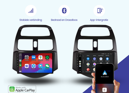 Chevrolet Spark Autoradio | 2009 t/m 2015 | Android 13 & CarPlay