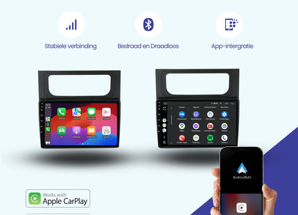 Volkswagen Touran CarPlay autoradio | 2011 t/m 2015 | Denago DNG-A216 | 10 inch | Android 13 | Draadloos CarPlay & Android Auto