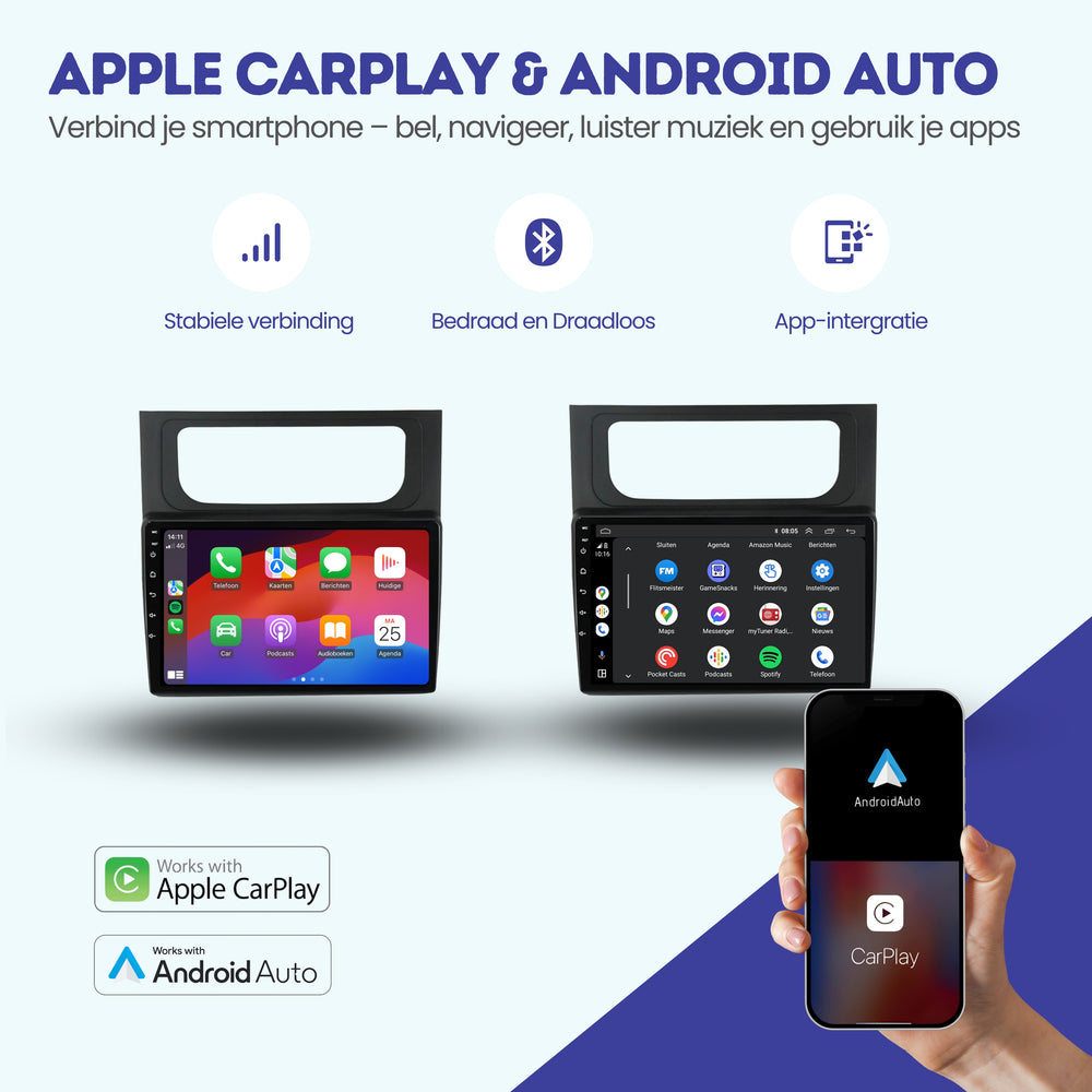 Volkswagen Touran CarPlay car radio | 2011 to 2015 | Denago DNG-A216 | 10 inches | Android 13 | Wireless CarPlay & Android Auto