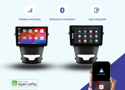 SsangYong Korando CarPlay autoradio | 2014 t/m 2018 | Denago DNG-A217 | 9 inch | Android 13 | Draadloos CarPlay & Android Auto