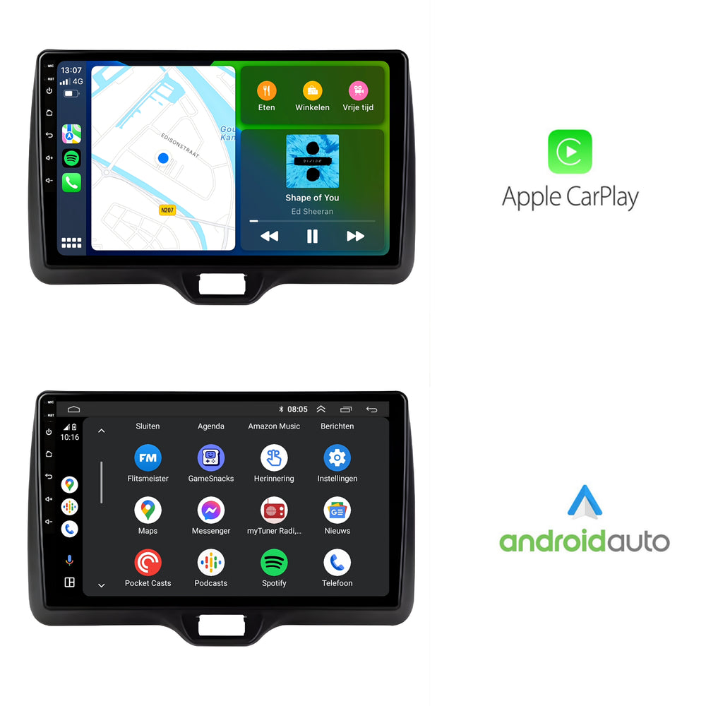 Toyota Yaris | Androide 13 | Radio de coche | 2020 a 2022 | CarPlay y Android Auto