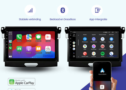Ford Ranger CarPlay autoradio | 2016 t/m 2019 | Denago DNG-A141 | 9 inch | Android 13 | Draadloos CarPlay & Android Auto