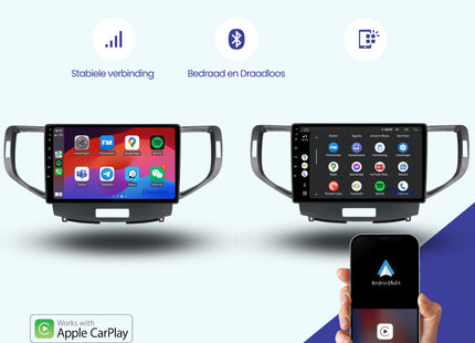 Ford Mondeo CarPlay autoradio | 2003 t/m 2014 | Denago DNG-A96 | 9 inch | Android 13 | Draadloos CarPlay & Android Auto | Zilver frame