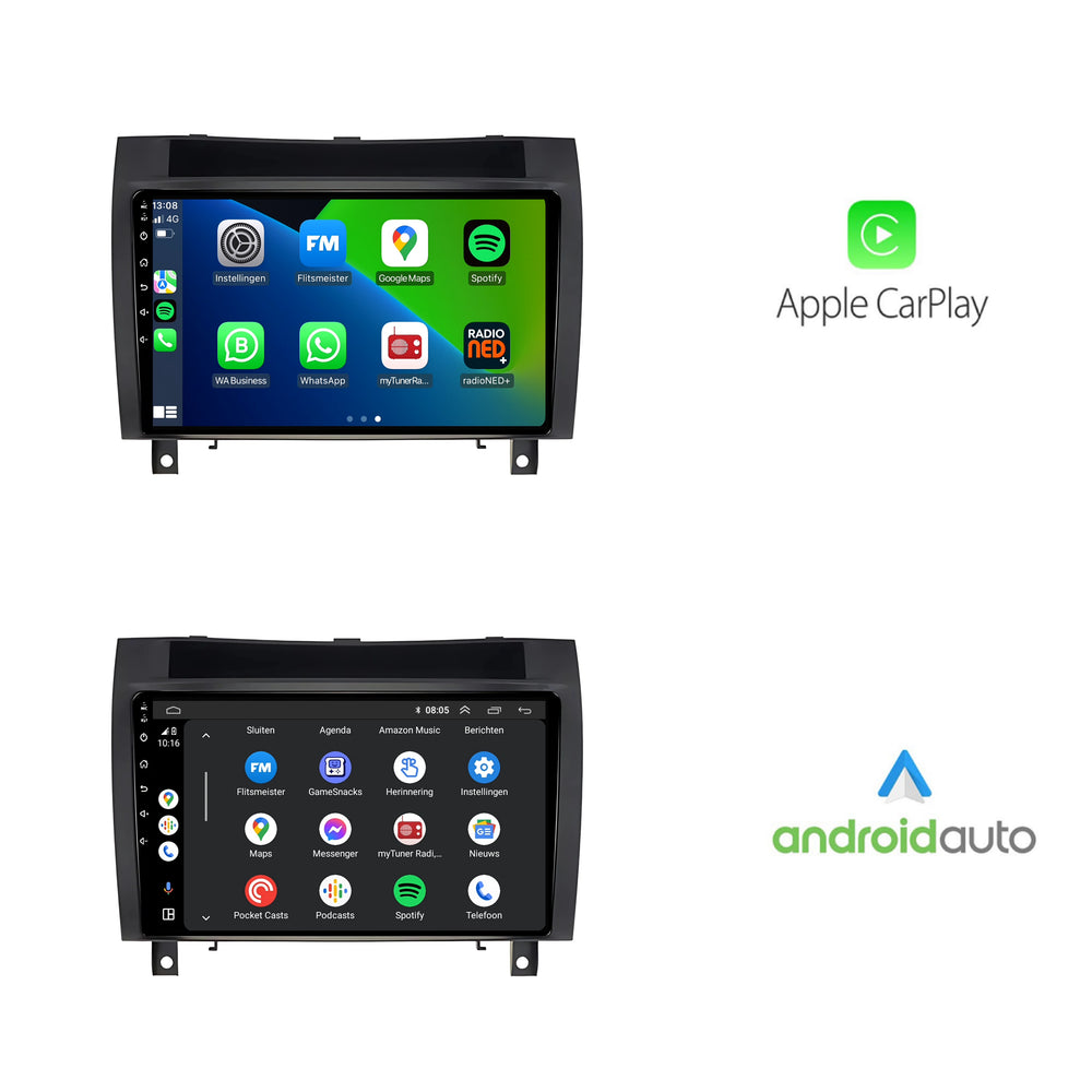 Mercedes-Benz SLK | Androide 13 | Radio de coche | 2004 a 2010 | CarPlay y Android Auto