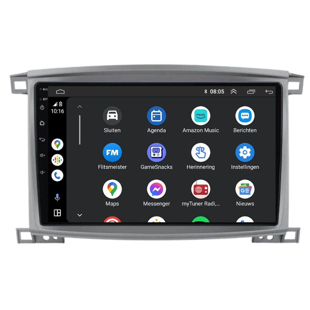 Toyota Land Cruiser LC100 | Android 13 | Autoradio | 2005 à 2007 | CarPlay & Android Auto