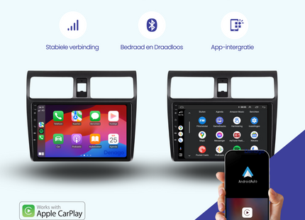 Suzuki Swift Autoradio | 2004 t/m 2010 | Android 13 & CarPlay