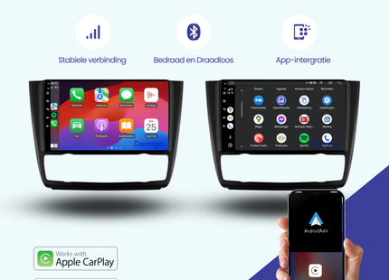 BMW 1 Serie E87 | E81 | E82 | E88 CarPlay autoradio | 2004 t/m 2012 | Denago DNG-A273 | 9 inch | Android 13 | Draadloos CarPlay & Android Auto