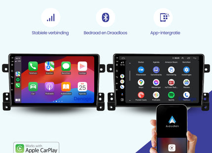 Suzuki Grand Vitara 3 CarPlay autoradio | 2006 t/m 2014 | Denago DNG-A171 | 9 inch | Android 13 | Draadloos CarPlay & Android Auto