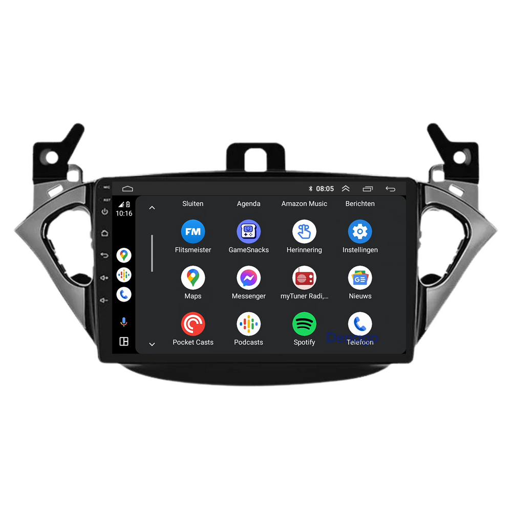 Opel Adam CarPlay autoradio | 2014 t/m 2019 | Denago DNG-A382 | 9 inch | Android 13 | Draadloos CarPlay & Android Auto