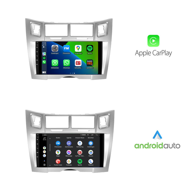 Toyota Yaris | Android 13 | Autoradio | 2005 t/m 2012 | CarPlay & Android Auto