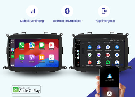 Kia Carens CarPlay autoradio | 2013 t/m 2019 | Denago DNG-A180 | 9 inch | Android 13 | Draadloos CarPlay & Android Auto