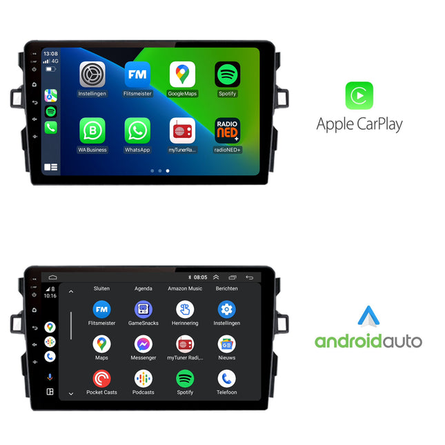 Toyota Auris | Android 13 | Autoradio | 2006 t/m 2012 | CarPlay & Android Auto