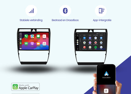 Autoradio CarPlay pour Audi A6 | S6 | RS6 | Allroad | 1999 à 2004 | Denago DNG-A196 | Écran 9 pouces | Android 13 | CarPlay sans fil & Android Auto