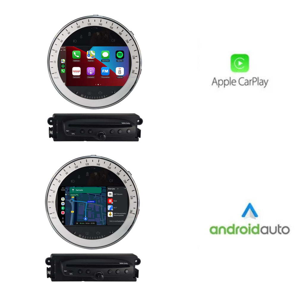 Mini Cooper CarPlay Autoradio | 2006 t/m 2013 | Android Auto