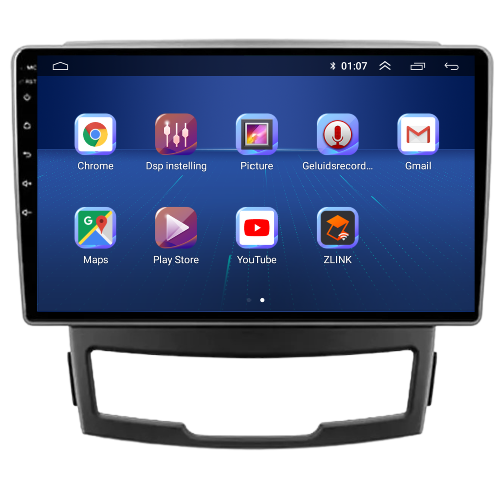Ssangyong Korando | Androide 13 | Radio de coche | 2011 a 2014 | CarPlay y Android Auto