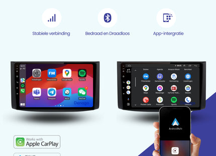 Chevrolet Aveo CarPlay autoradio | 2006 t/m 2012 | Denago DNG-A184 | 9 inch | Android 13 | Draadloos CarPlay & Android Auto