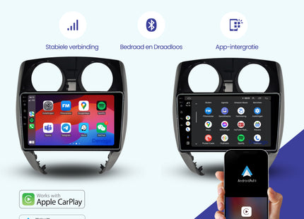 Nissan Note CarPlay autoradio | 2013 t/m 2017 | Denago DNG-A140 | 9 inch | Android 13 | Draadloos CarPlay & Android Auto