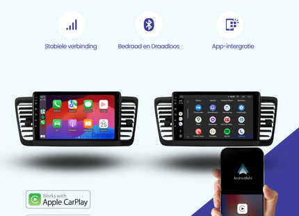 Subaru Outback CarPlay autoradio | 2004 t/m 2009 | Denago DNG-A219 | 9 inch | Android 13 | Draadloos CarPlay & Android Auto