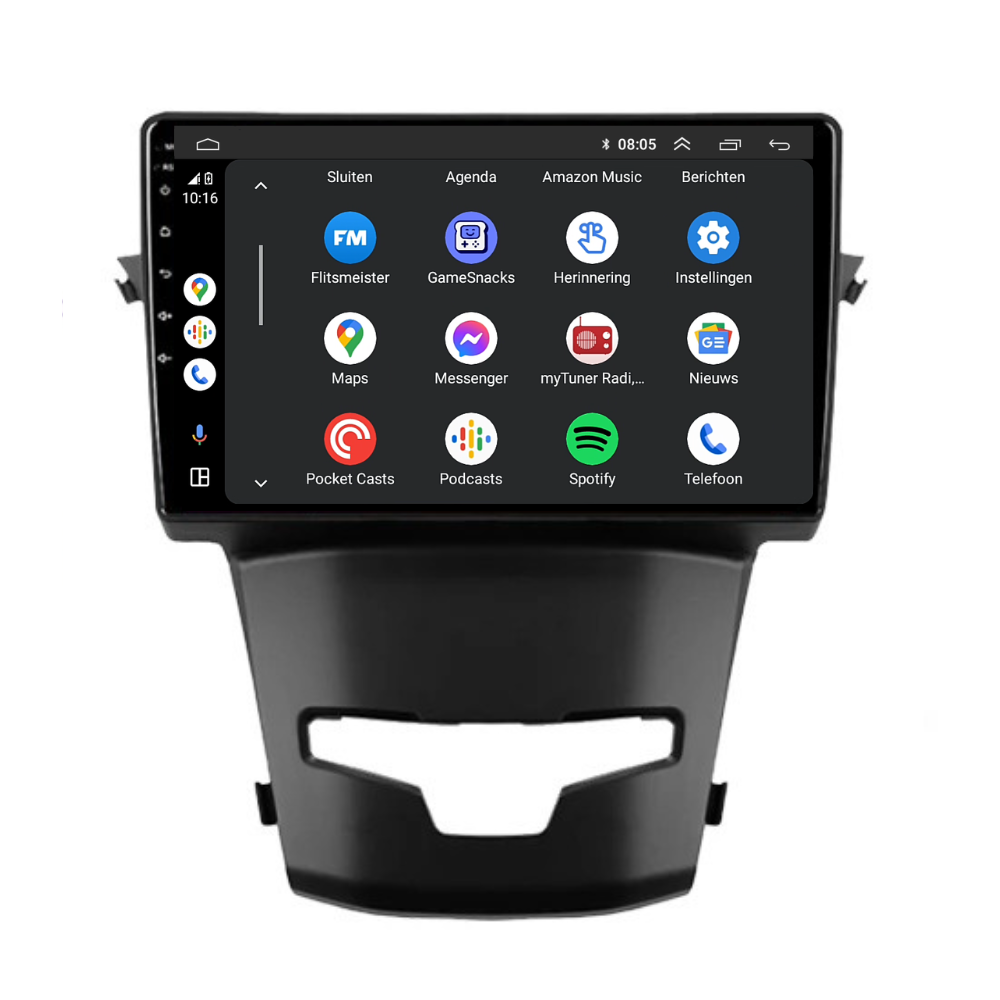 Ssangyong Korando | Androide 13 | Radio de coche | 2014 a 2018 | Carplay y Android Auto