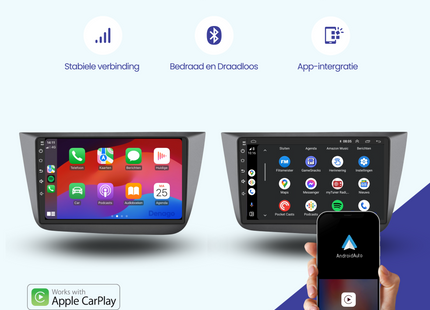 Seat Altea Autoradio | 2004 t/m 2015 | Android 13 & CarPlay