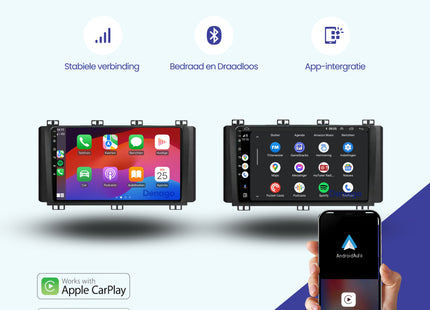Seat Ateca CarPlay autoradio | 2016 t/m 2020 | Denago DNG-A247 | 9 inch | Android 13 | Draadloos CarPlay & Android Auto