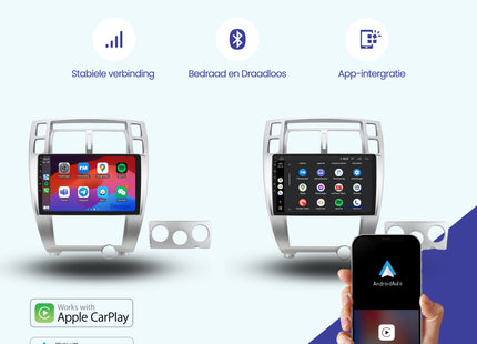 Hyundai Tucson CarPlay autoradio | 2004 t/m 2010 | Denago DNG-A103 | 9 inch | Android 13 | Draadloos CarPlay & Android Auto