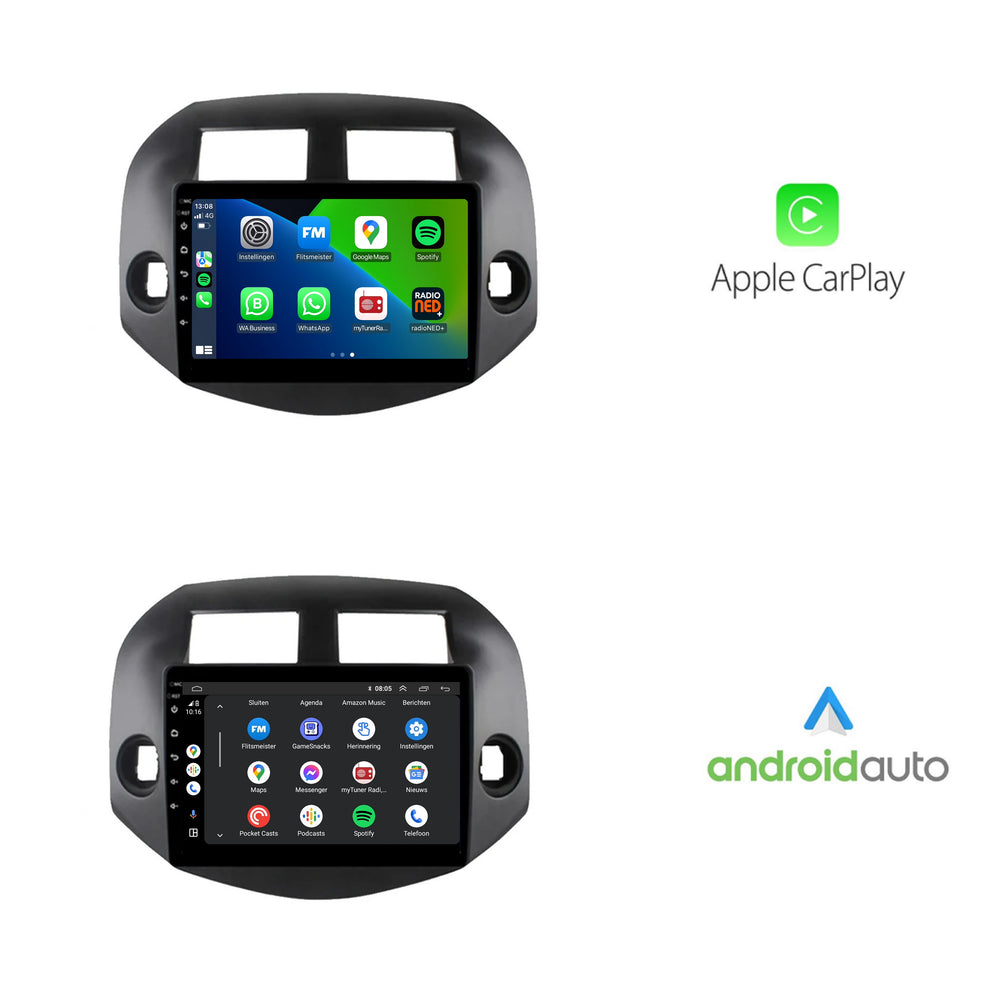 Toyota RAV4 | Android 13 | Car radio | 2007 to 2012 | CarPlay & Android Auto