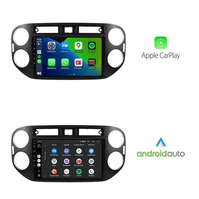 Volkswagen Tiguan | Android 13 | Autoradio | 2007 t/m 2015 | CarPlay & Android Auto