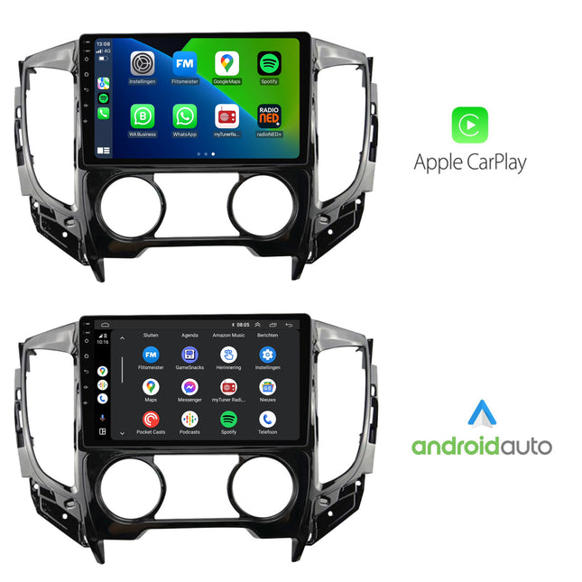 Mitsubishi Triton | Android 13 | Autoradio | 2015 t/m 2018 | CarPlay & Android Auto