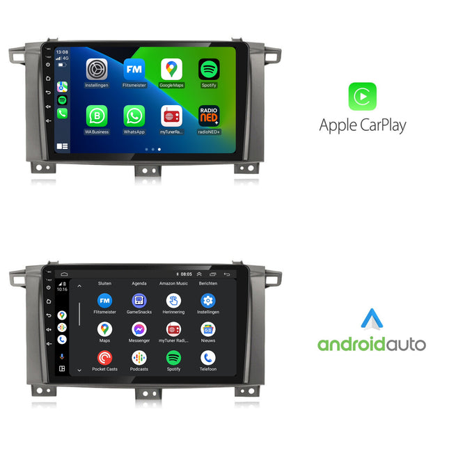 Land Cruiser LC100 | Android 13 | Autoradio | 2005 t/m 2007 | CarPlay & Android Auto