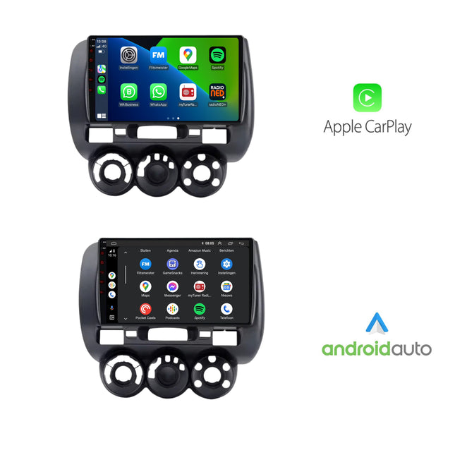 Honda Jazz | Android 13 | Autoradio | 2002 t/m 2008 | CarPlay & Android Auto
