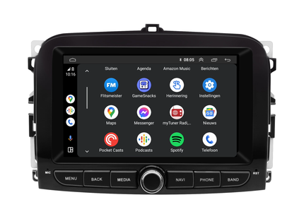 Fiat 500L CarPlay Android 13 | 2015 t/m 2018 | 4+64GB