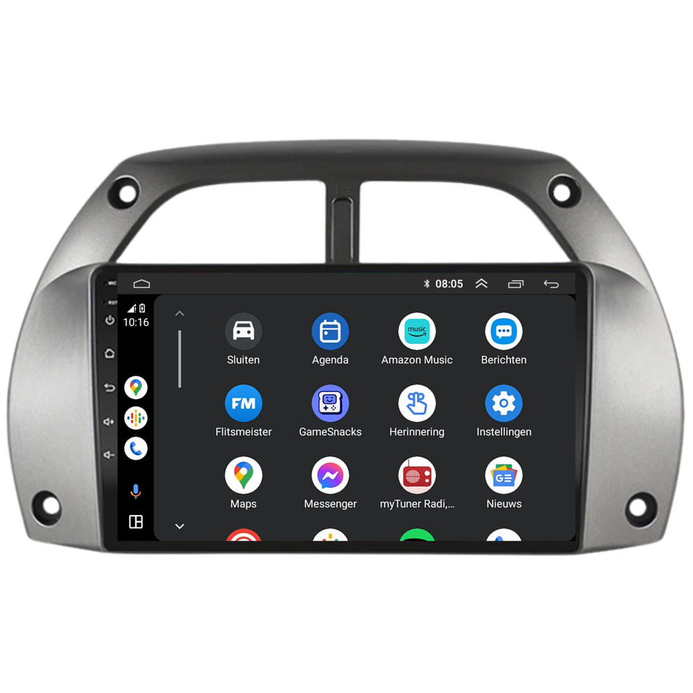 Toyota Rav 4 | Android 13 | Autoradio | 2001 t/m 2003 | CarPlay & Android Auto