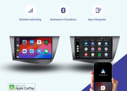 Seat Leon CarPlay Autoradio | 2005 t/m 2012 | Android Auto