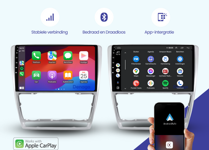 Skoda Octavia Autoradio | 2006 t/m 2013 | Android 13 & CarPlay