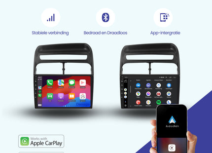 Fiat Punto & Linea CarPlay autoradio | 2007 t/m 2012 | Denago DNG-A294 | 9 inch | Android 13 | Draadloos CarPlay & Android Auto