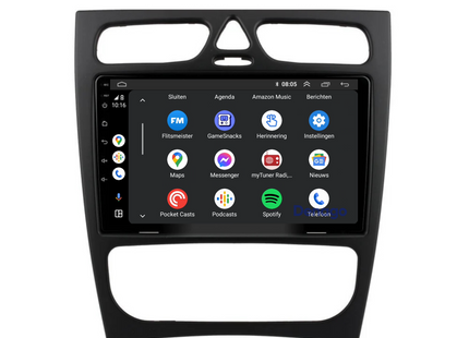 Mercedes C klasse W203 Autoradio | 2000 t/m 2004 | Android 13 & CarPlay