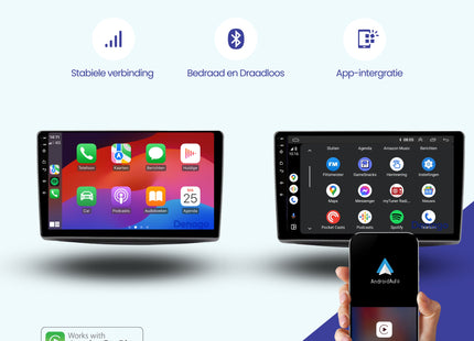 Alfa Romeo MiTo CarPlay autoradio | 2008 t/m 2016 | Denago DNG-A317 | 9 inch | Android 13 | Draadloos CarPlay & Android Auto