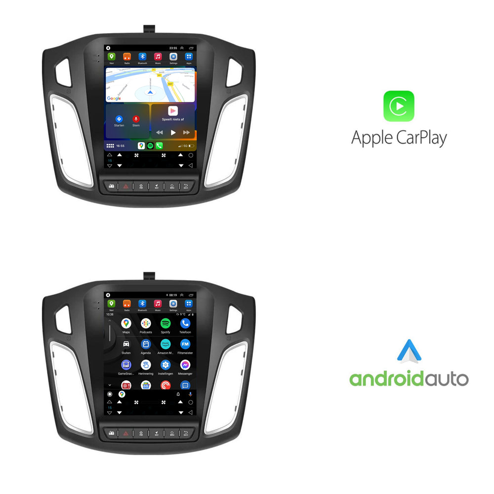Ford Enfoque | Androide 13 | Radio de coche | 2012 a 2017 | CarPlay y Android Auto | pantalla grande