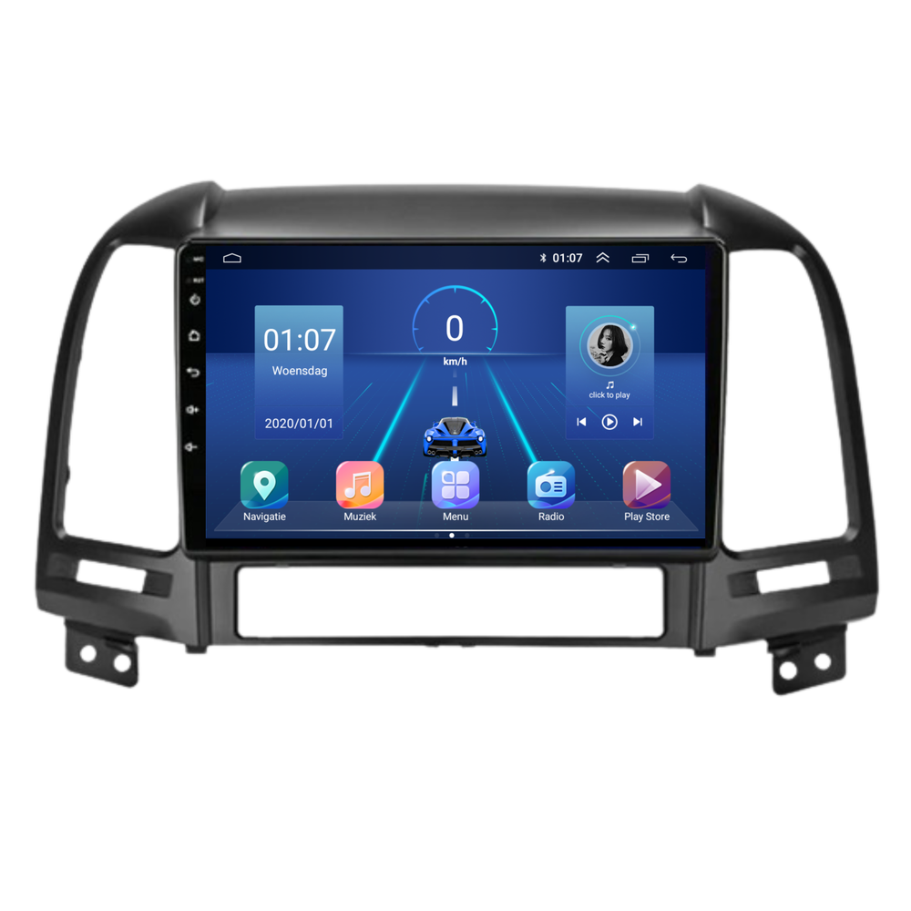 Hyundai Santa Fe | Android 13 | Autoradio | 2006 t/m 2011 | Carplay & Android Auto